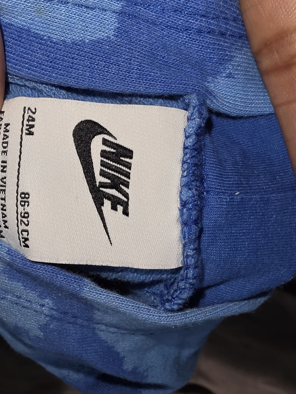 Nike Kids Blue Tie-Dye Hoodie & Jogger Bottoms Set